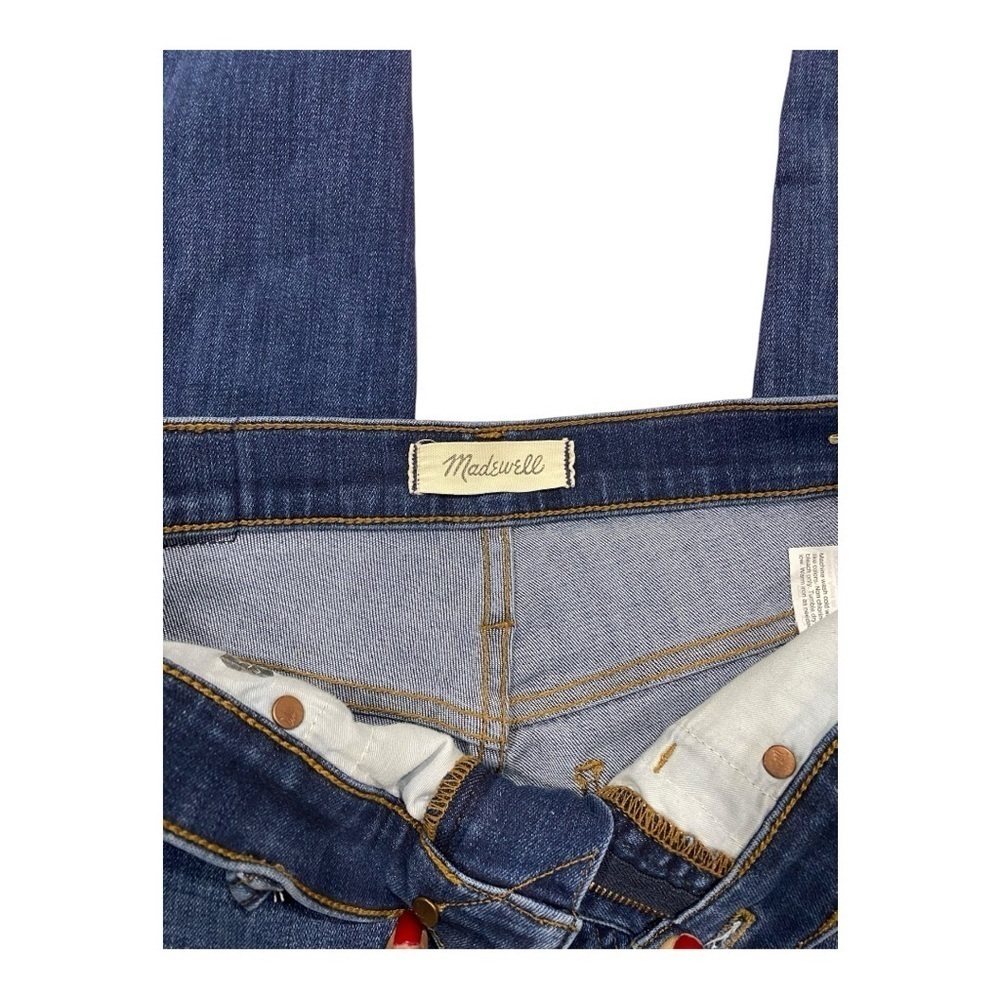 Madewell 10” High Rise Skinny Jeans Size 27 Medium Wash Faded Stretch Denim - Picture 8 of 11